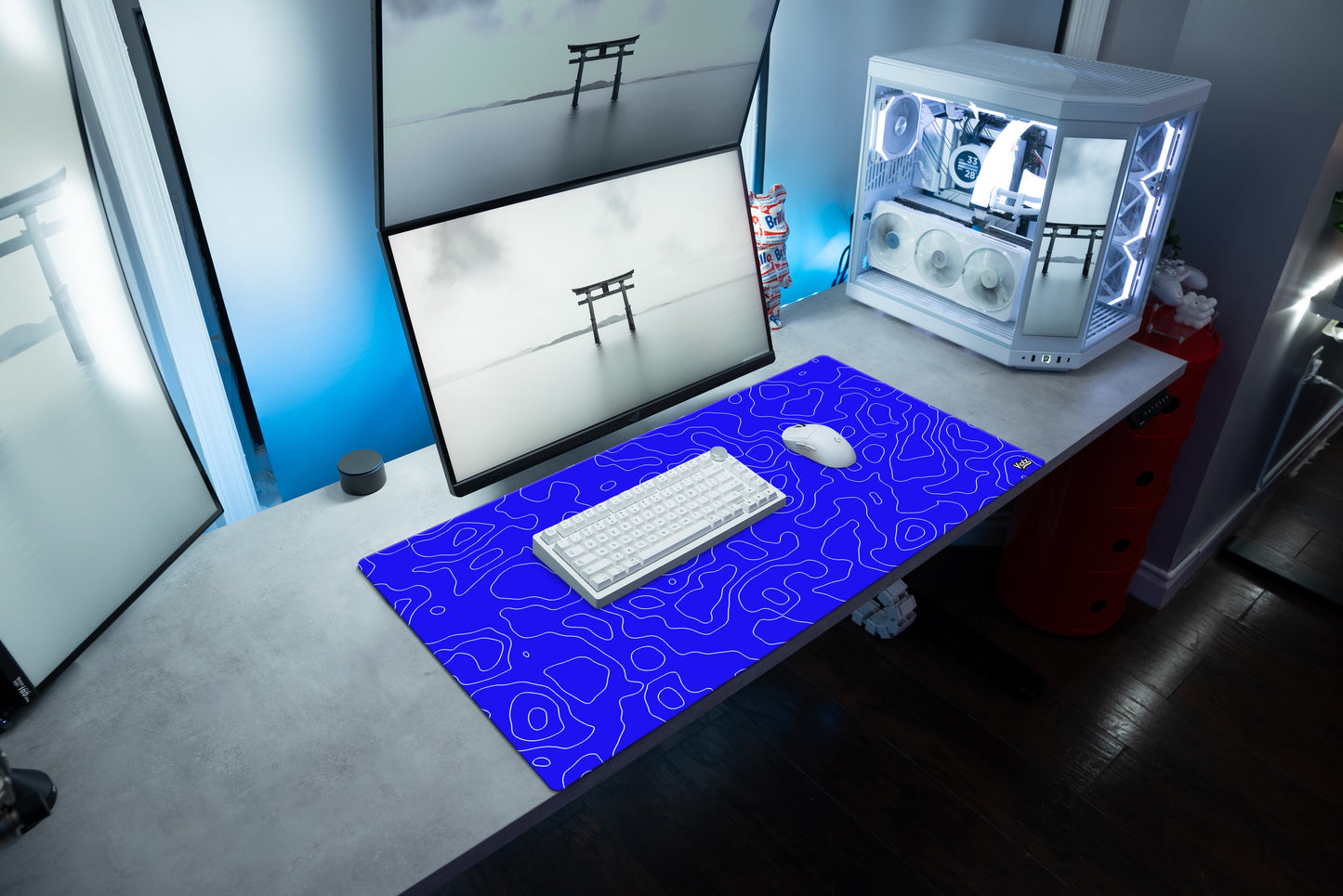 Lineas AZULES GAMING MOUSEPAD XXL